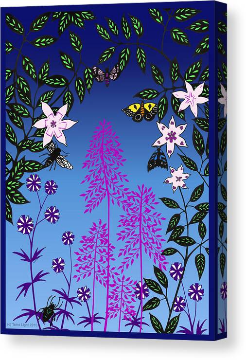 Fairy Canvas Print featuring the digital art Fairy Garden by Tarra Light by Robert Bissett