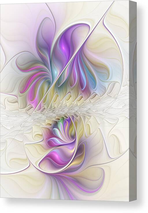 Abstract Canvas Print featuring the digital art Find You by Gabiw Art