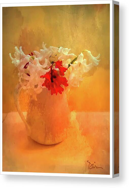 Flowers Canvas Print featuring the photograph First of Spring by Peggy Dietz