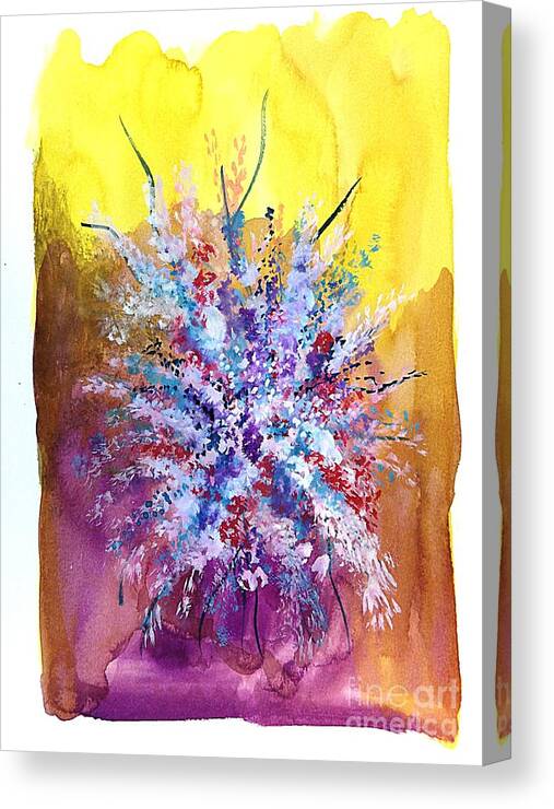 Flowers Canvas Print featuring the painting Floral 20 by David Neace CPX