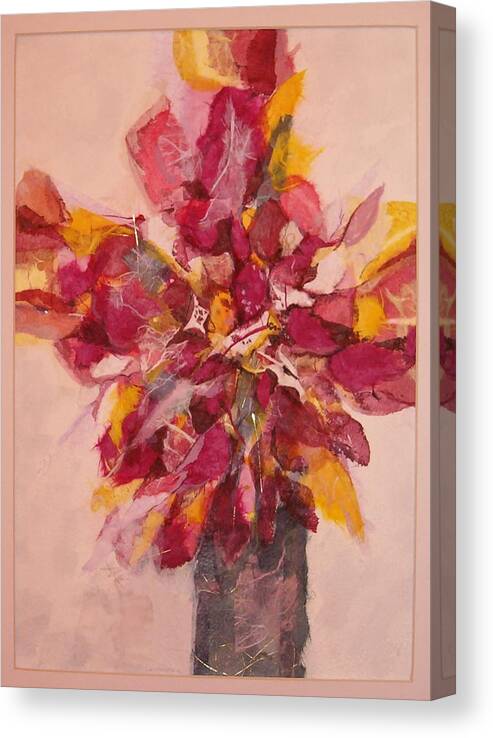 Flowers Canvas Print featuring the painting Flower Study by Lynn Babineau