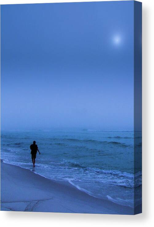 Ocean Canvas Print featuring the photograph Foggy by Phil And Karen Rispin