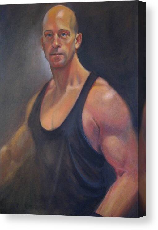  Canvas Print featuring the painting Glenn by Kaytee Esser