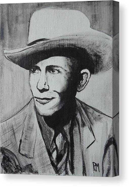 Hank Williams Canvas Print featuring the painting Hank by Pete Maier