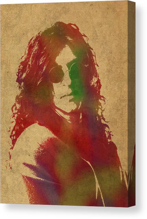 Howard Stern Watercolor Portrait Canvas Print Canvas Art By