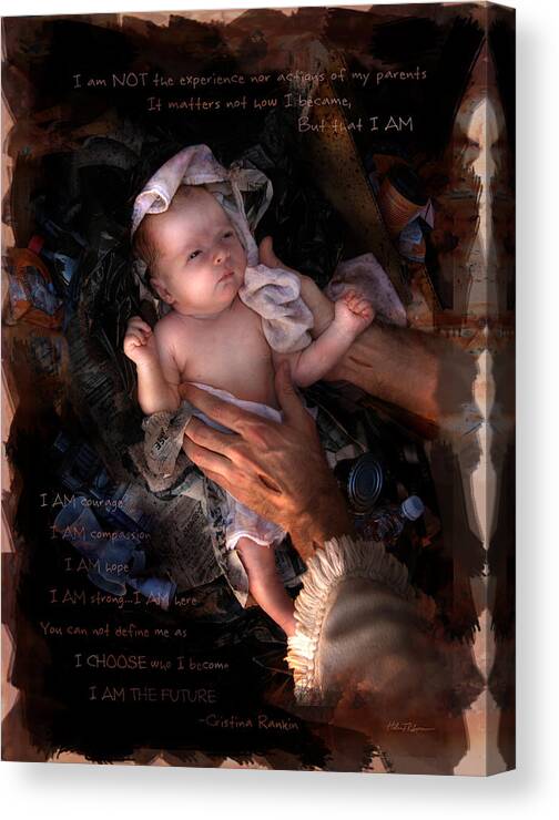 Jesus Canvas Print featuring the photograph I Am by Helen Thomas Robson