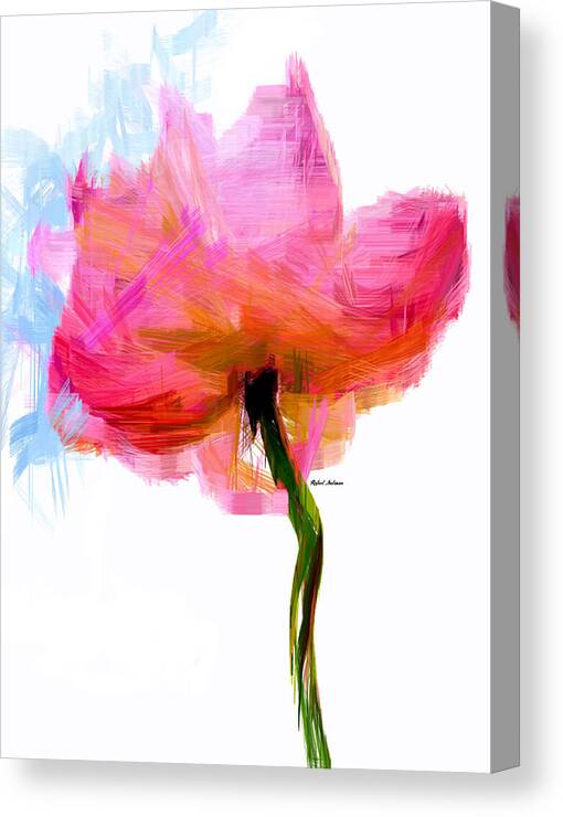 Rafael Salazar Canvas Print featuring the digital art I am Pink by Rafael Salazar