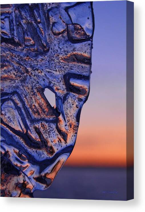 Enjoying Sunset Canvas Print featuring the photograph Ice Lord by Sami Tiainen