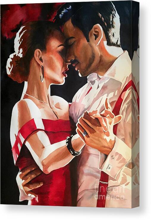 Passionate Canvas Print featuring the painting I'm Passionately Yours by Michal Madison