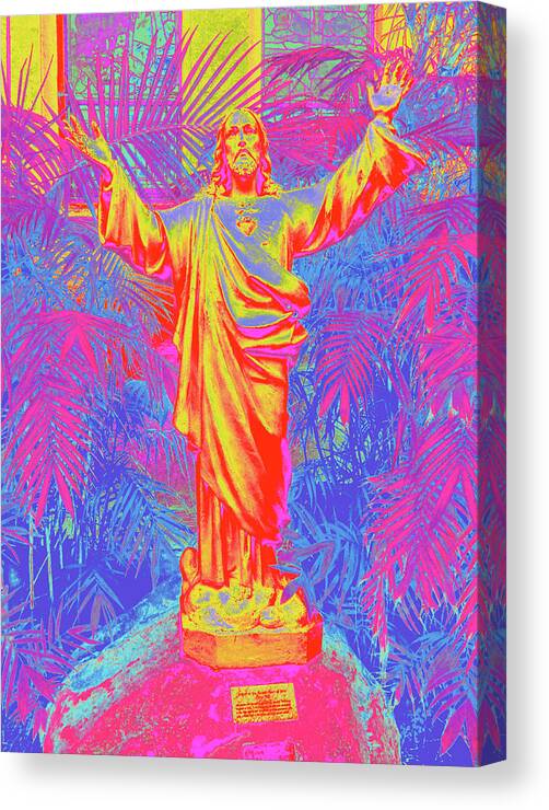 Jesus Canvas Print featuring the digital art Jesus 2 by Steve Fields