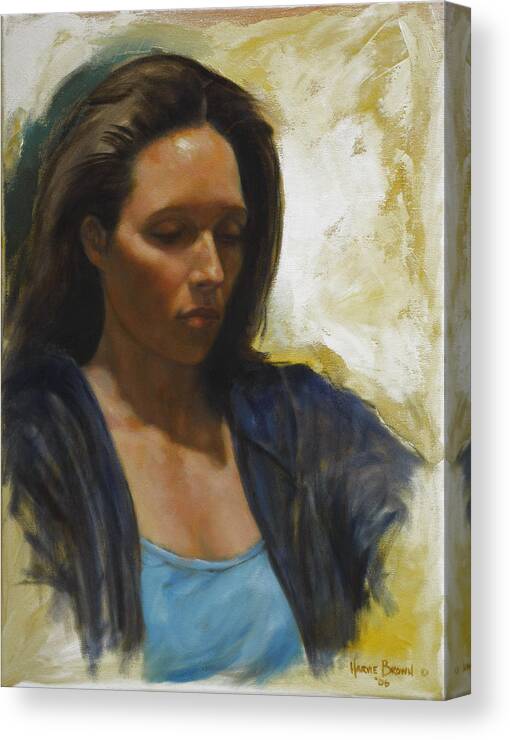 Figurative Canvas Print featuring the painting Light by Harvie Brown
