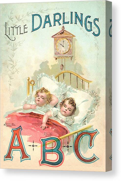 The Wurtherington Diary Canvas Print featuring the painting Little Darlings ABC Book by Reynold Jay