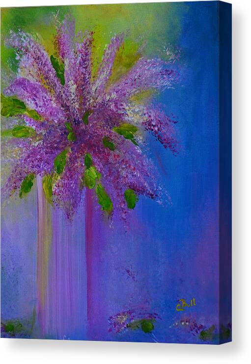 Spring Canvas Print featuring the painting Lovely Lilacs by Claire Bull