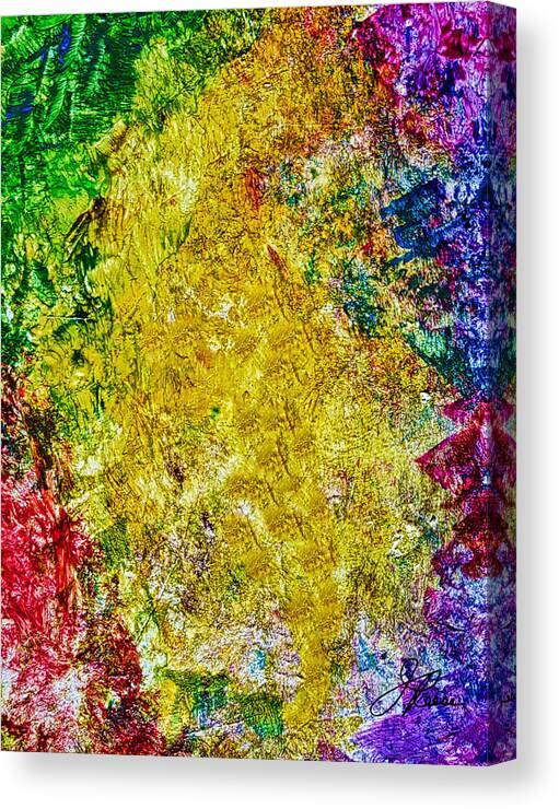 Abstract Painting Canvas Print featuring the painting Lyrical Painting 504 by Joan Reese