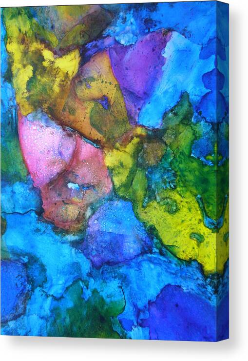 Mask Canvas Print featuring the painting Masked Reflection by Janice Nabors Raiteri