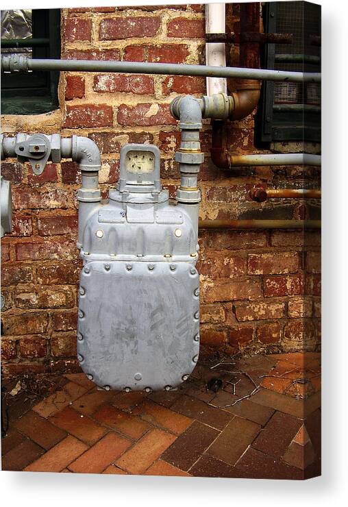 Meter Canvas Print featuring the photograph Meter II in Athens GA by Flavia Westerwelle