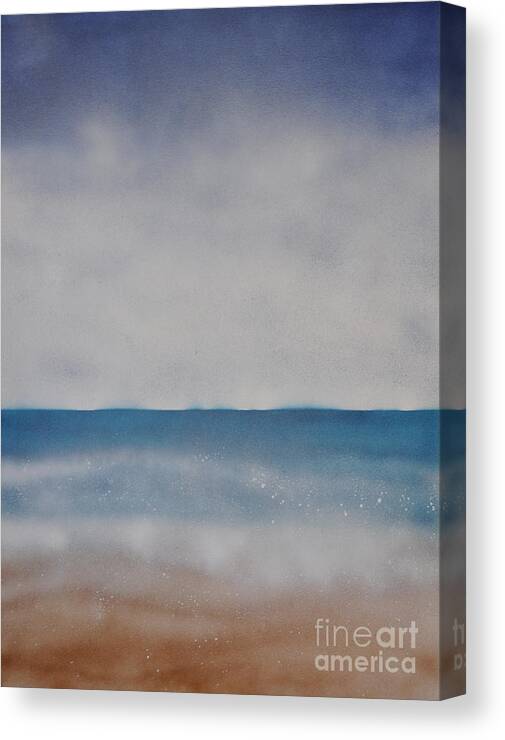 Ocean Canvas Print featuring the painting Ocean Breathe by Shelley Myers