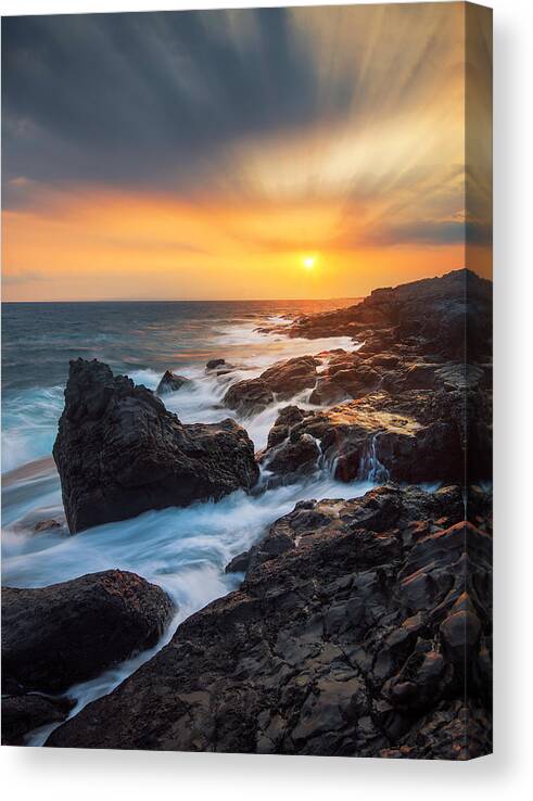 Canvas Print featuring the photograph Ocean Melody by Micah Roemmling