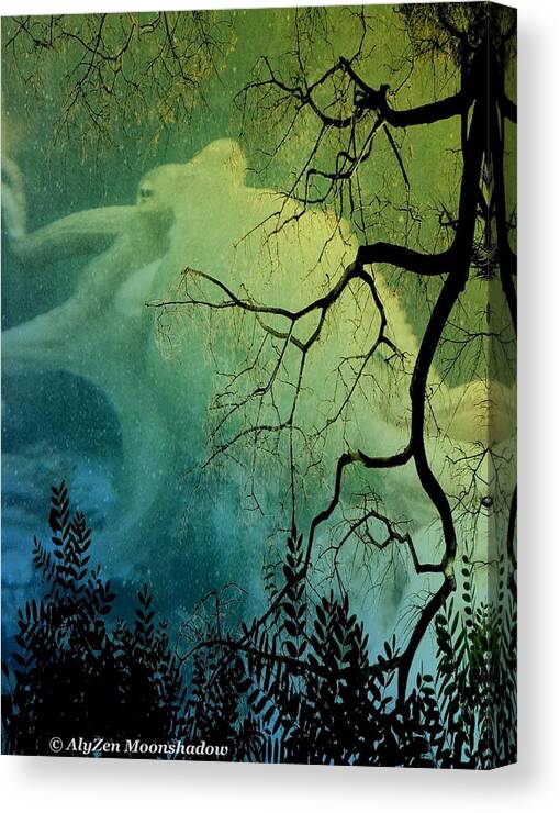 Iphoneography Canvas Print featuring the photograph Octopus Dreams by AlyZen Moonshadow