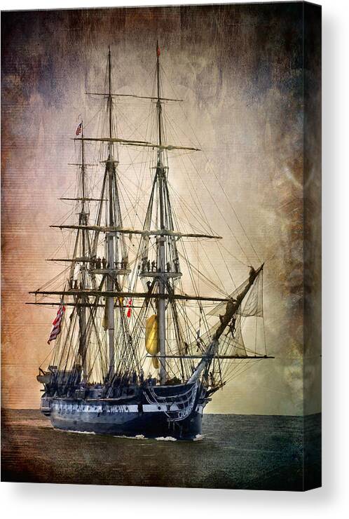 Uss Constitution Canvas Print featuring the photograph Old Ironsides by Fred LeBlanc