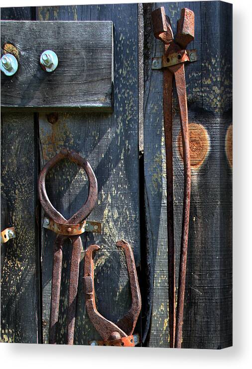 Old Canvas Print featuring the photograph Old Tools by Joanne Coyle