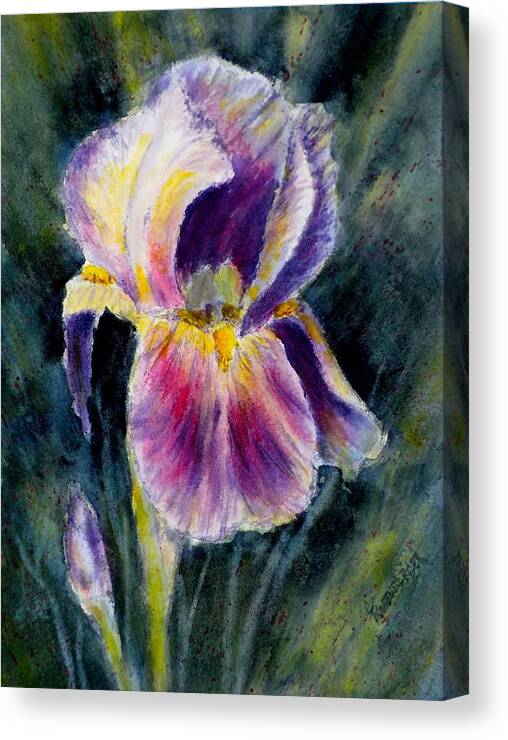 Watercolor Canvas Print featuring the painting One of a Kind by Carolyn Rosenberger