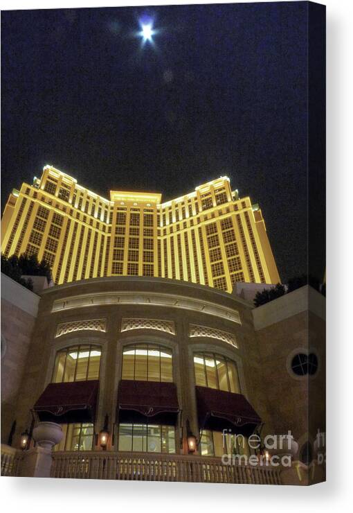 Las Vegas Canvas Print featuring the photograph Palazzo by David Bearden