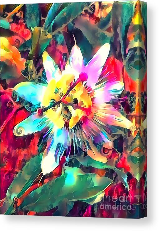 Floral Canvas Print featuring the photograph Passionflower by Jack Torcello