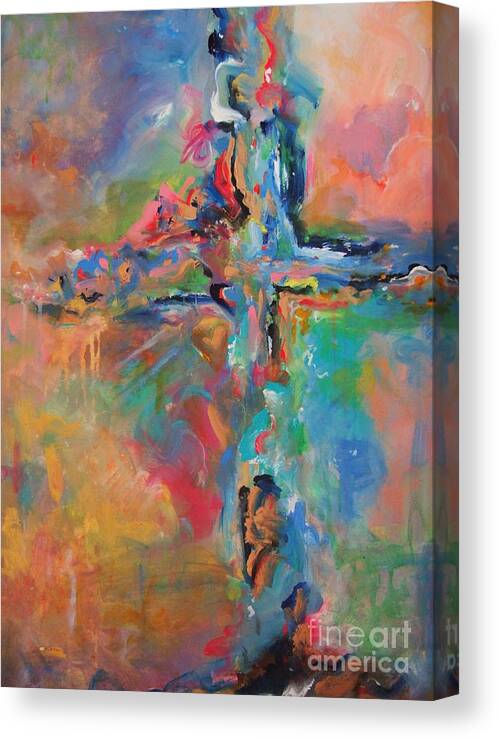 Christian Art Canvas Print featuring the painting Peace Accord by Deb Magelssen