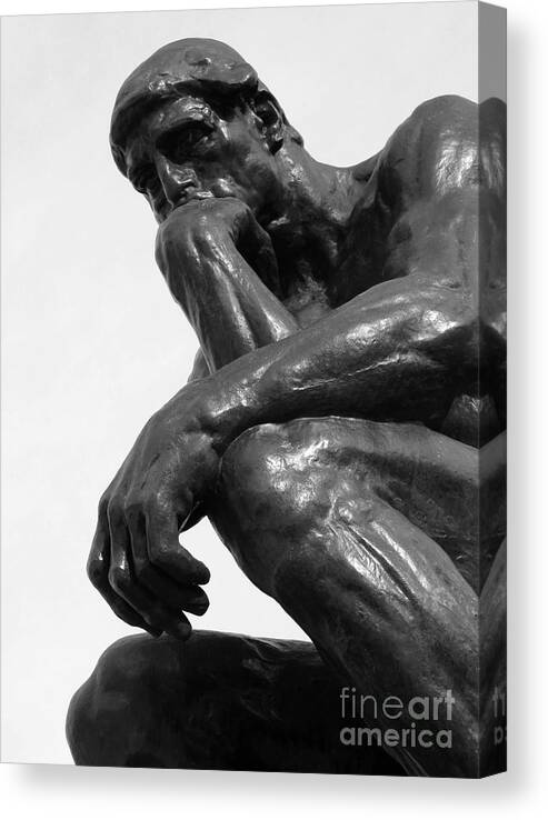 The Thinker Canvas Print featuring the photograph Pensive by Ann Horn