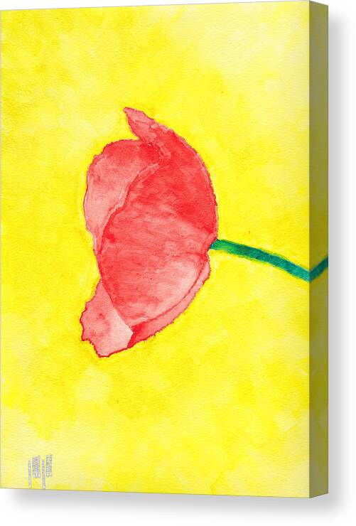 Poppy Canvas Print featuring the painting Poppy by Eric Forster