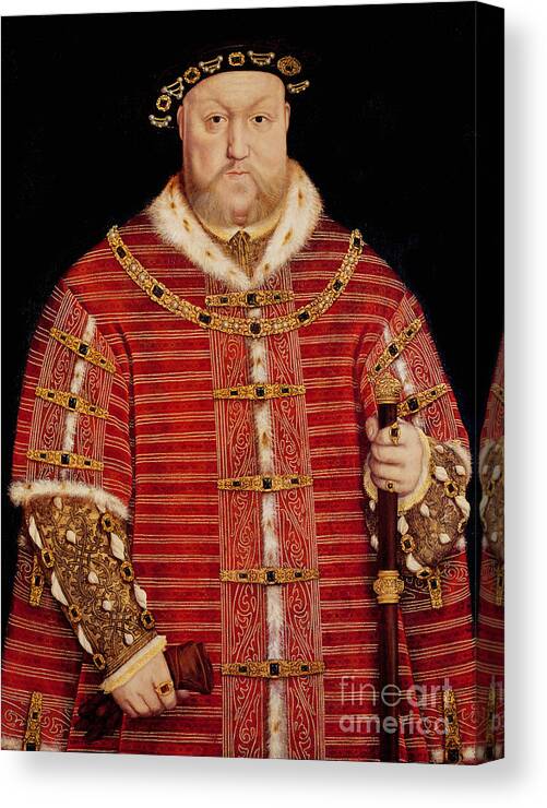 Henry Canvas Print featuring the painting Portrait of Henry VIII by Hans Holbein the Younger