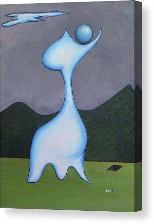 Figure Canvas Print featuring the painting Protector by Robert Henne