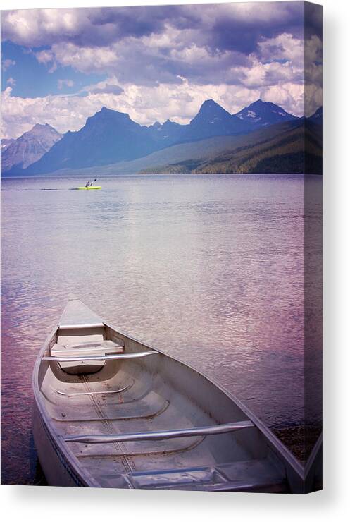 Lake Mcdonald Canvas Print featuring the photograph Remembering Lake McDonald by Hermes Fine Art