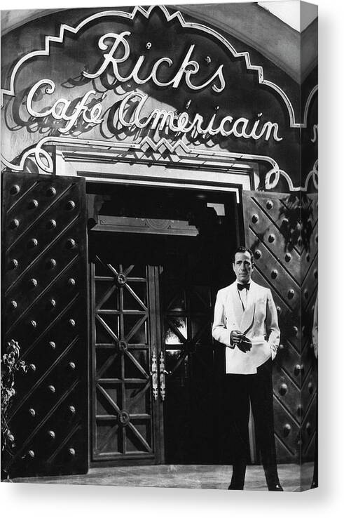 Ricks Cafe Americain Casablanca 1942 Canvas Print featuring the photograph Ricks Cafe Americain Casablanca 1942 by David Lee Guss