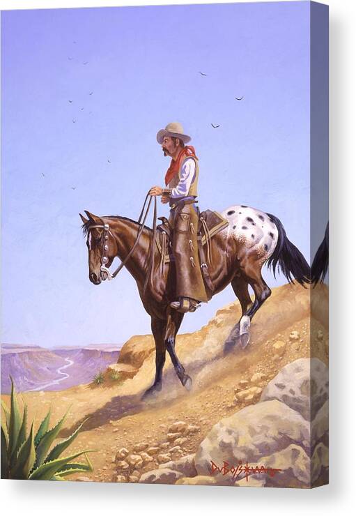 Appaloosa Canvas Print featuring the painting Ridin' High by Howard Dubois