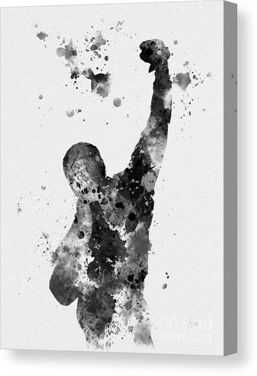 Rocky Balboa Canvas Print featuring the mixed media Rocky Balboa by My Inspiration