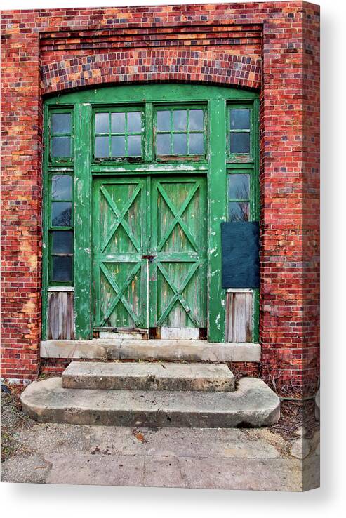 Sandy Hook Canvas Print featuring the photograph Sandy Hook Carpenters Shop Entrance by Gary Slawsky
