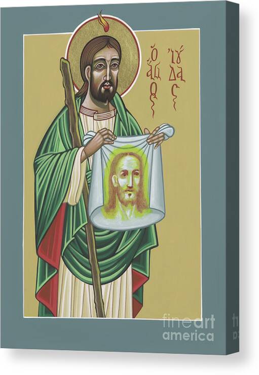 St Jude Patron Of The Impossible Canvas Print featuring the painting St Jude Patron of the Impossible 287 by William Hart McNichols