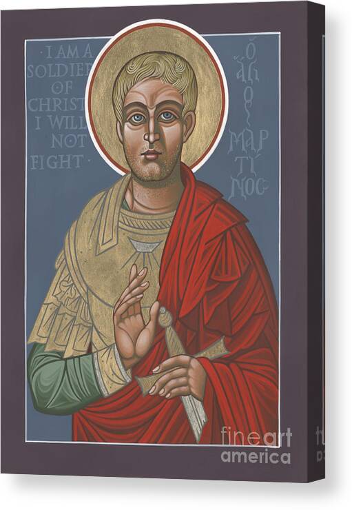 St Martin The Soldier Of Christ Canvas Print featuring the painting St Martin the Soldier of Christ 234 by William Hart McNichols