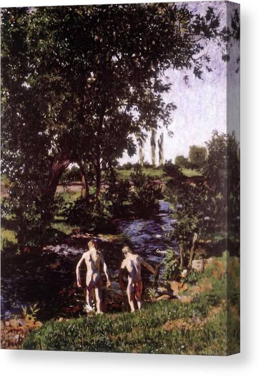 Summer Canvas Print featuring the painting Summer 1901 by Karoly Ferenczy