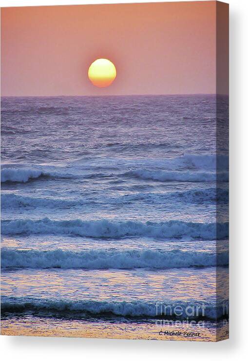 Sun Canvas Print featuring the photograph Sun to Sea by Michele Penner