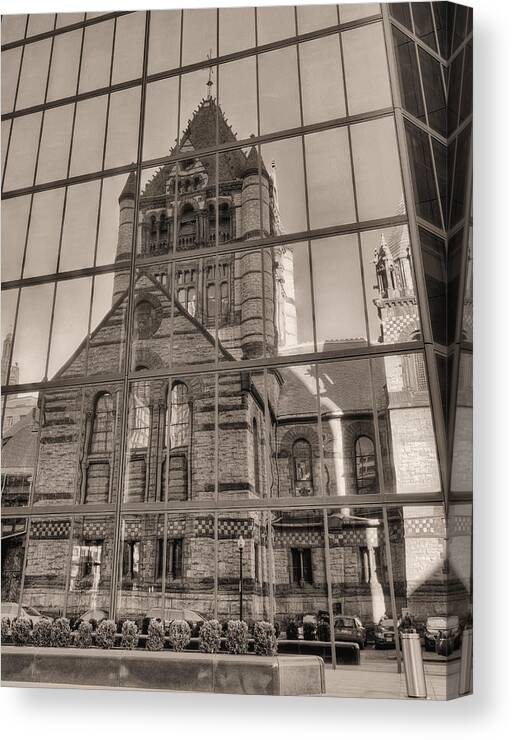 Boston Massachusetts Canvas Print featuring the photograph The Church by JC Findley