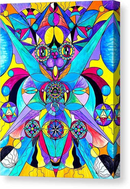 Vibration Canvas Print featuring the painting The Cure by Teal Eye Print Store