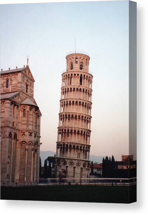 Leaning Tower Of Pisa Canvas Print featuring the photograph The Leaning Tower of Pisa by Marna Edwards Flavell