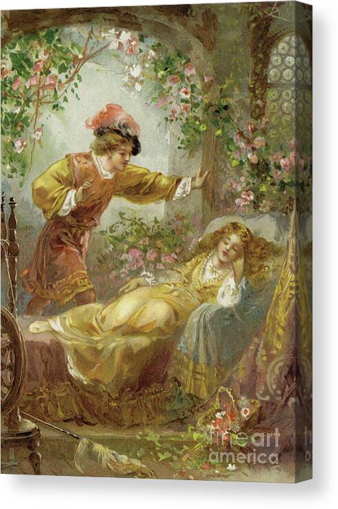 The Prince Finds The Sleeping Beauty Canvas Print Canvas Art By