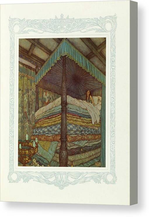 Dulac Canvas Print featuring the painting The Snow Queen and several other tales by Dulac Edmond