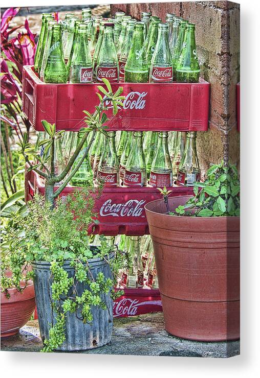 Coca-cola Canvas Print featuring the photograph Things Go Better With Coke by Bert Peake