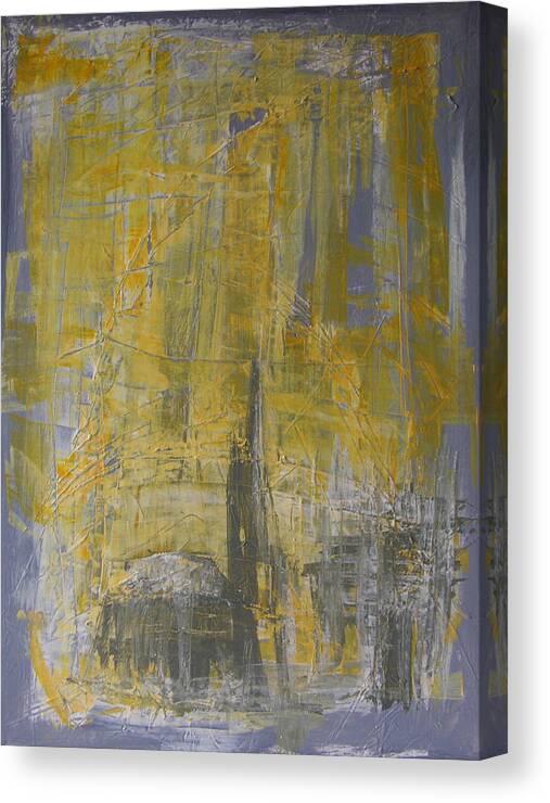 Abstract Painting Canvas Print featuring the painting W29 - christine III by KUNST MIT HERZ Art with heart