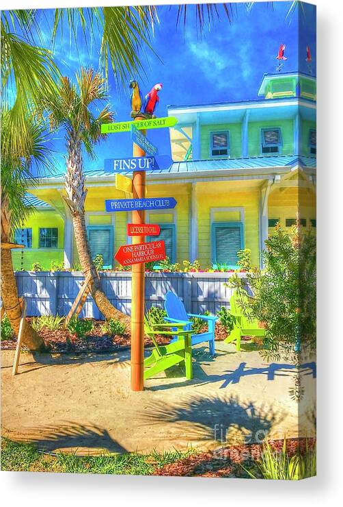 Beachy Canvas Print featuring the photograph Wastin Away by Debbi Granruth